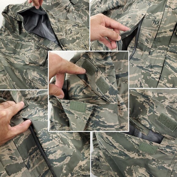 Military Parka All Purpose Environmental Camo APECS Men's Large Long NWOT - Picture 12 of 14